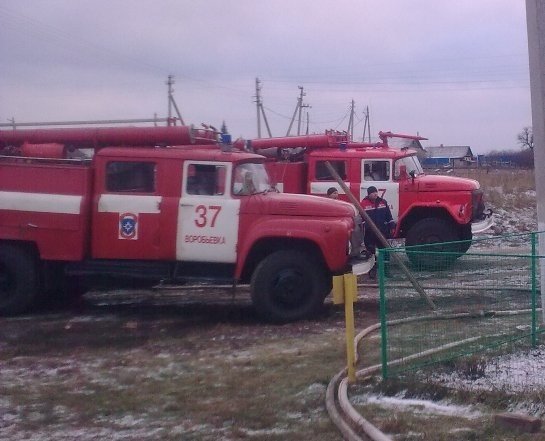 Пожар в Воробьевском районе