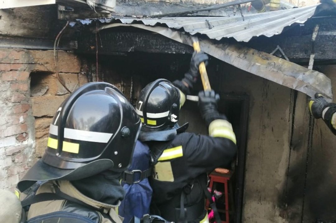 Пожар в Воробьевском районе